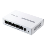ASUS EBP15 ExpertWiFi 5-Port GbE Smart Managed PoE+ Switch (4 PoE+ Ports, 60W, unterstützt PoE Prioritätseinstellung, perfekt für PoE APs, IP Kameras, VoIP Telefone, zentralisierte App-Verwaltung mit ExpertWiFi Router)
