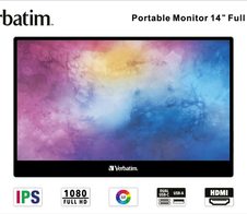 Verbatim Portable PM-14 Monitor 30,6 cm (14,0 Zoll) schwarz
