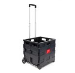 relaxdays Einkaufstrolley 42,0 x 37,0 x 39,0 cm schwarz