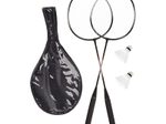 relaxdays Badminton-Set schwarz