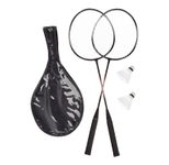 relaxdays Badminton-Set schwarz