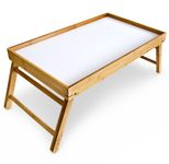 relaxdays Betttablett Bambus