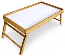 relaxdays Betttablett Bambus