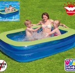 HAPPY PEOPLE® Planschbecken Family Pool blau, grün 200,0 x 150,0 x 50,0