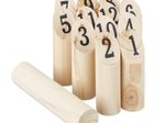 relaxdays Kubb Wikingerspiel mit Tasche Wurfspiel