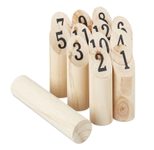 relaxdays Kubb Wikingerspiel mit Tasche Wurfspiel