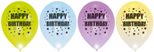 amscan® Luftballons LED Happy Birthday bunt