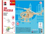 Marabu KiDS Hubschrauber 3D-Puzzle, 32 (bemalbar) Teile