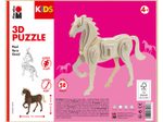 Marabu KiDS Pferd 3D-Puzzle, 30 (bemalbar) Teile