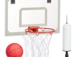 relaxdays Basketballkorb für’s Zimmer weiß, rot