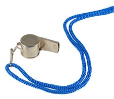 Idena Trillerpfeife silber/blau