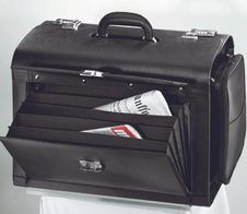 Alassio Pilotenkoffer VERONA schwarz bis 43,2 cm (17 Zoll)