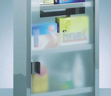 Zeller Medizinschrank silber