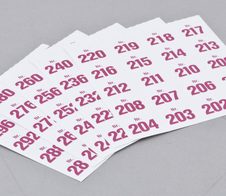 WOLF & APPENZELLER Klebenummern magenta