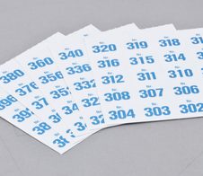 WOLF & APPENZELLER Klebenummern blau