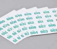 WOLF & APPENZELLER Klebenummern schwarz