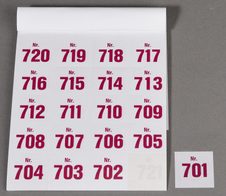 WOLF & APPENZELLER Klebenummern schwarz