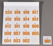 WOLF & APPENZELLER Klebenummern schwarz