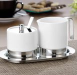 Esmeyer ADAM Milch- und Zucker-Set Sahnegießer: 0,25 l weiß/silber