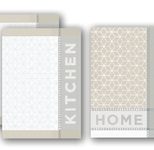 Dyckhoff Home & Kitchen Geschirrtücher 50 cm  x 70 cm taupe
