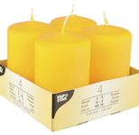 PAPSTAR Kerzen 8 cm gelb