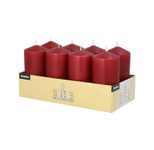 PAPSTAR Stumpenkerzen 10 cm bordeaux