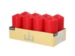 PAPSTAR Stumpenkerzen 10 cm rot