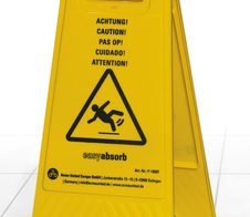 easy absorb Warnaufsteller Achtung! 24 cm x 61 cm
