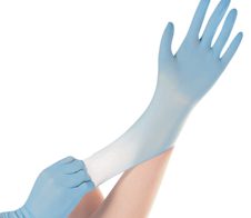 HYGOSTAR Einmalhandschuhe SAFE SUPER STRETCH M blau