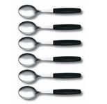 VICTORINOX Kaffeelöffel silber, schwarz Molybdänstahl