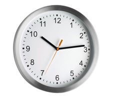 TFA® Wanduhr 98.1045 Ø 29.5 cm silber