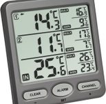 TFA® TRIO 30.3062.10 Thermometer schwarz