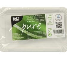 PAPSTAR pure Pappteller weiß