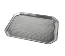 PAPSTAR Einweg-Servierplatten silber