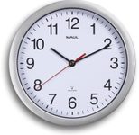MAUL Funkwanduhr MAULrun Ø 25.2 cm silber