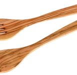 FACKELMANN Salatbesteck braun Olivenholz