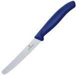 VICTORINOX Gemüsemesser Swiss Classic silber, blau