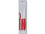 VICTORINOX Gemüsemesser Swiss Classic silber, rot