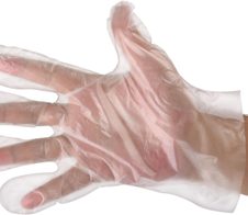 BBE SOLUTIONS Einmalhandschuhe L transparent
