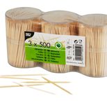 PAPSTAR Zahnstocher braun Holz