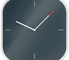 LEITZ Wanduhr Cosy grau