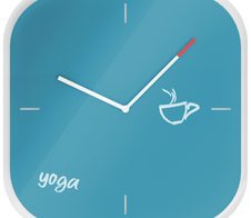 LEITZ Wanduhr Cosy blau