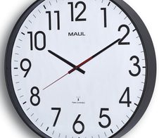 MAUL Funkwanduhr MAULclimb Ø 47 cm schwarz