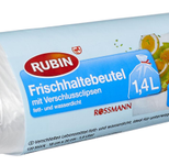 RUBIN Gefrierbeutel 4305615408156 transparent 1,4 l