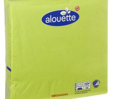 alouette Servietten 33,0 x 33,0 cm 3-lagig grün