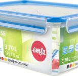 emsa Frischhaltedose CLIP & CLOSE 11 cm hoch 3,7 l transparent, blau