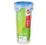 emsa Frischhaltedose CLIP & CLOSE 17.7 cm hoch 0,5 l transparent, blau