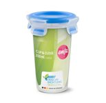 emsa Frischhaltedose CLIP & CLOSE 13.3 cm hoch 0,35 l transparent, blau