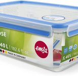 emsa Frischhaltedose CLIP & CLOSE 11.1 cm hoch 5,4 l transparent, blau