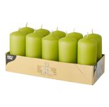 PAPSTAR Stumpenkerzen 9 cm kiwi